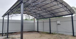 Арочные навесы из металлопрофиля Тюмень, цена от 3496 руб.